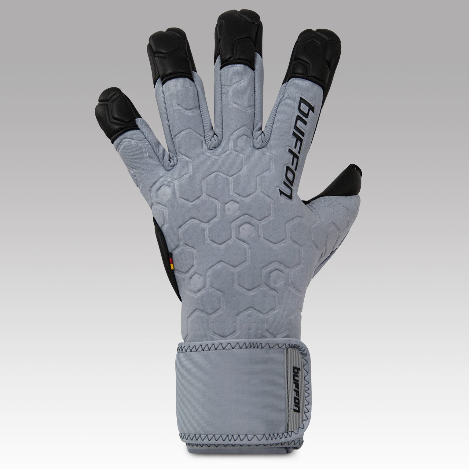 GUANTES BUFFON TITÁN GRIS/NEGRO DEUTSCH TALLA 7-8-9