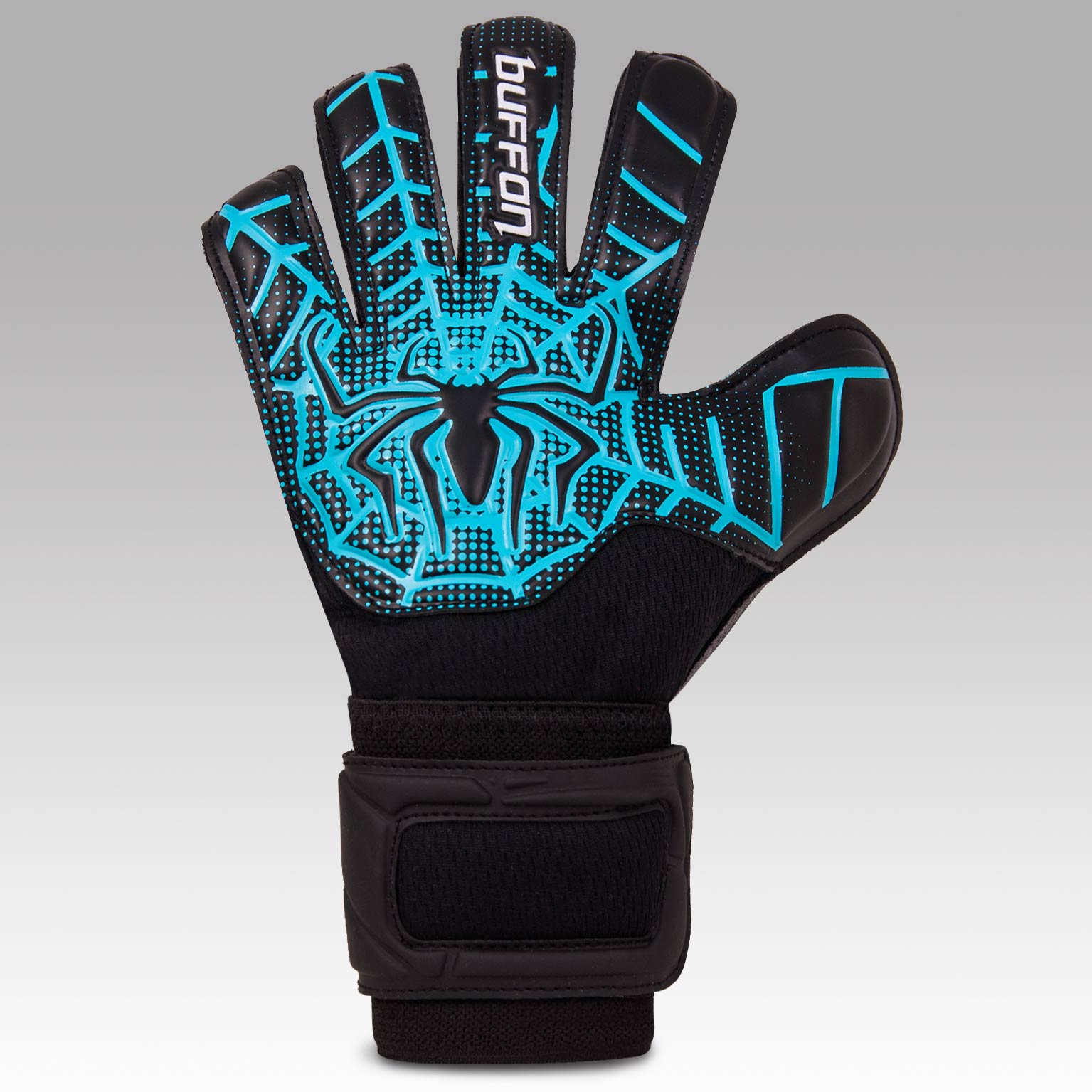 GUANTES BUFFON KIDS SEMI PRO SPIDER NEGRO/MENTA TALLA 4-5-6