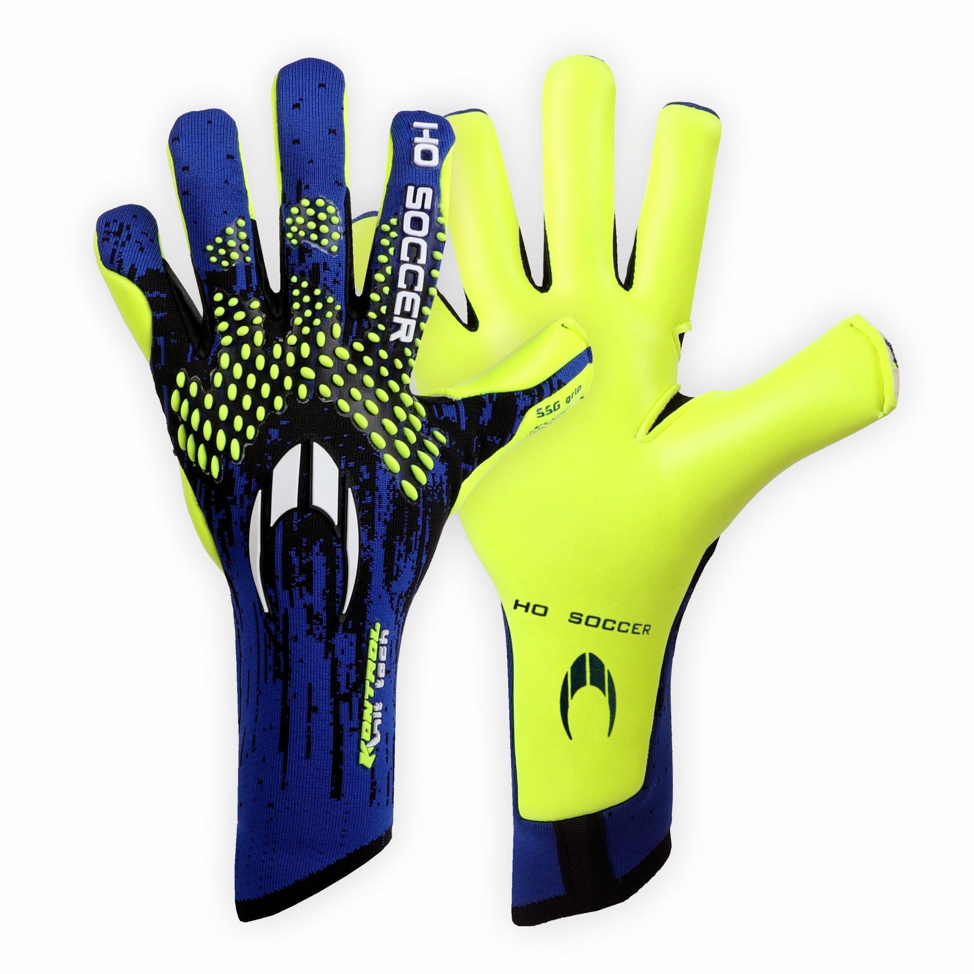 GUANTES HO SOCCER SSG KONTROL KNIT TECH BLUE ALERT TALLAS 8-9