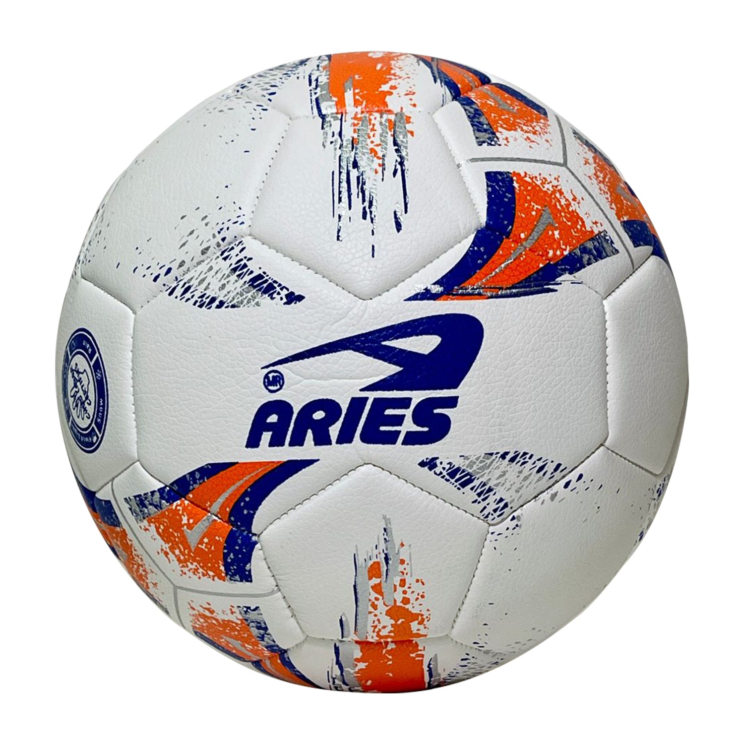 PELOTA DE FÚTBOL ARIES FOAM SIZE 5 BLANCO/AZUL/NARANJA