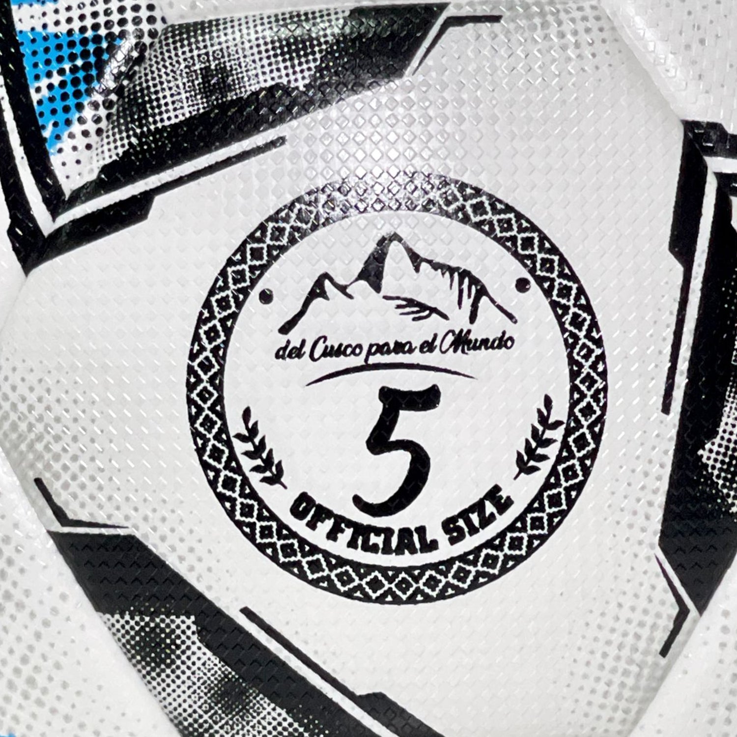 PELOTA DE FÚTBOL ARIES TERMOSELLADO PROFESIONAL SIZE 5 BLANCO/AZUL/NEGRO