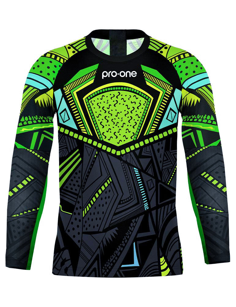 CAMISETA DE ARQUERO PRO-ONE TEMPO RX NEGRO/ VERDE