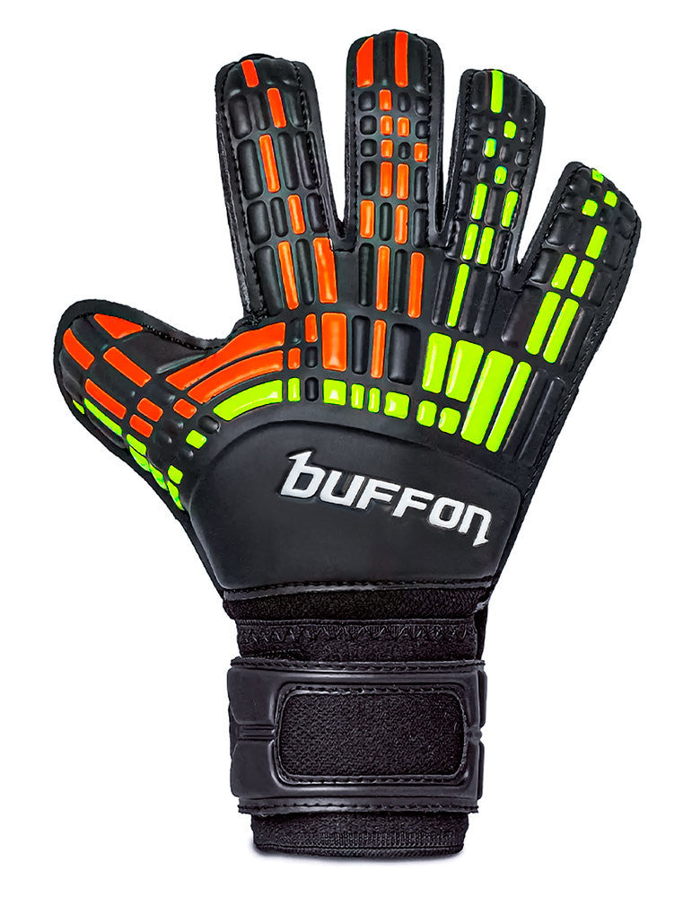 GUANTES BUFFON KIDS PIXEL Negro/Neon/Naranja TALLA 4-5-6