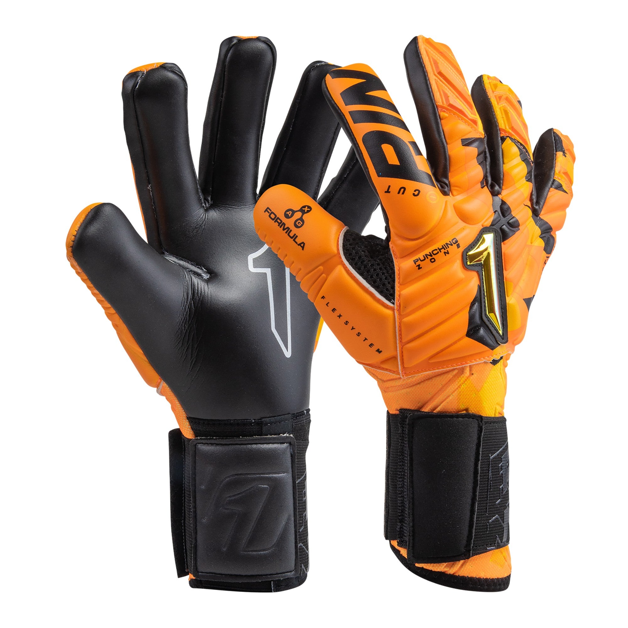 GUANTES META TACTIK GK PRO ORANGE/BLACK TALLA 7-10